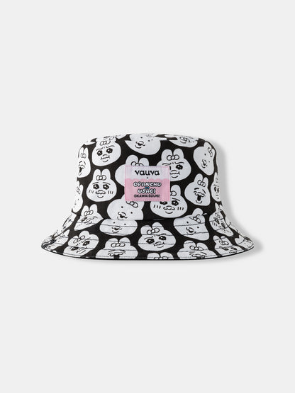 Reversible Embroidered & All-Over Print Bucket Hat