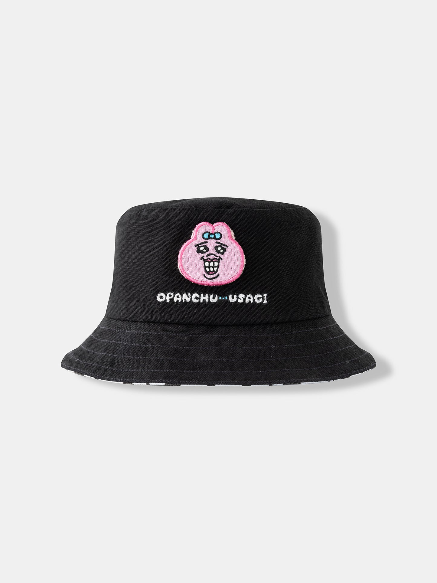 Reversible Embroidered & All-Over Print Bucket Hat