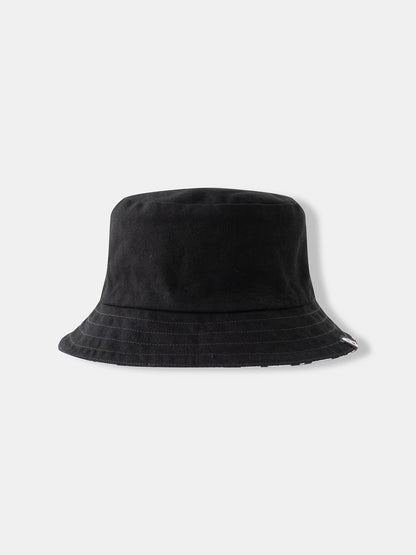 Reversible Embroidered & All-Over Print Bucket Hat