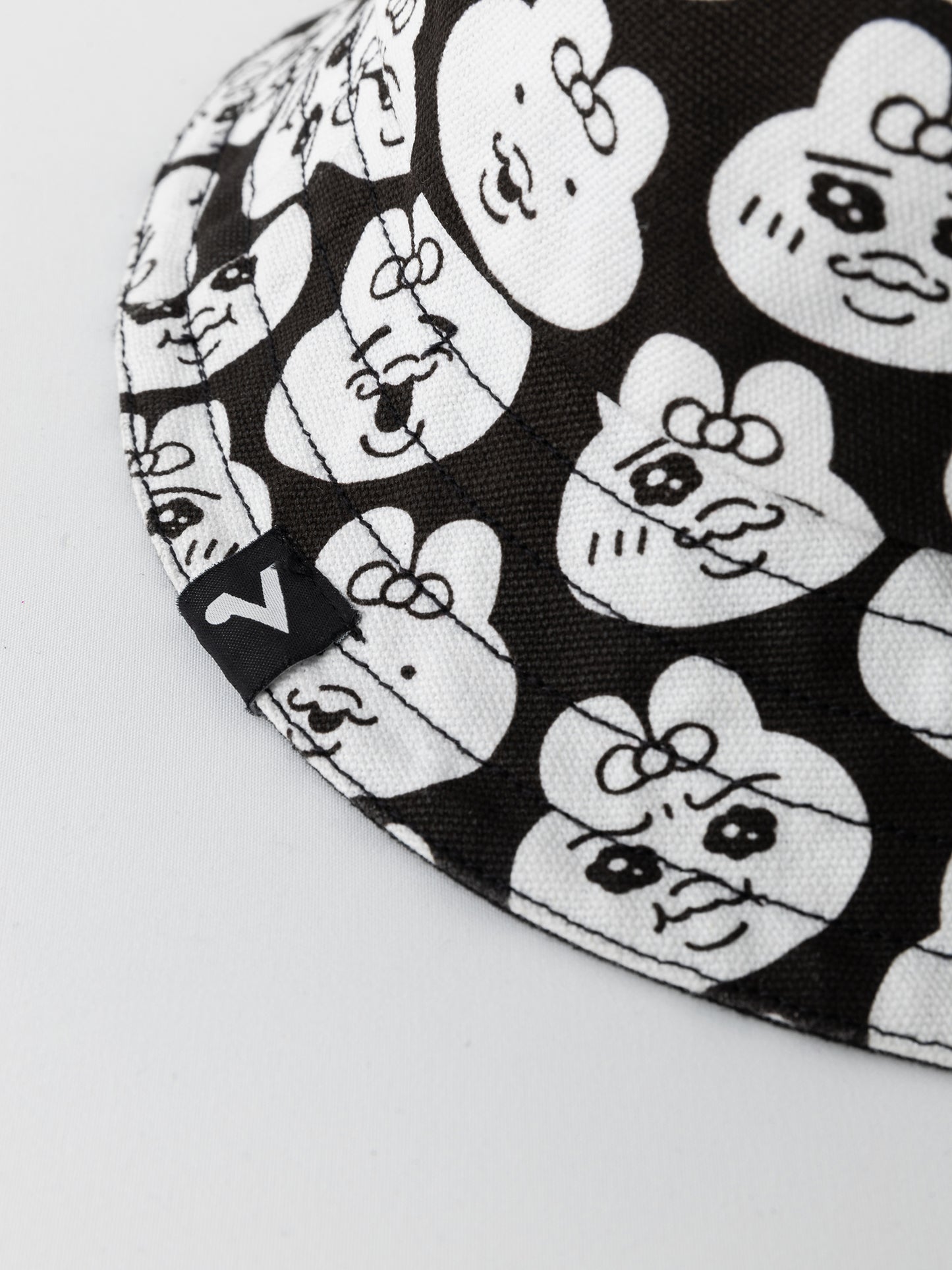 Reversible Embroidered & All-Over Print Bucket Hat
