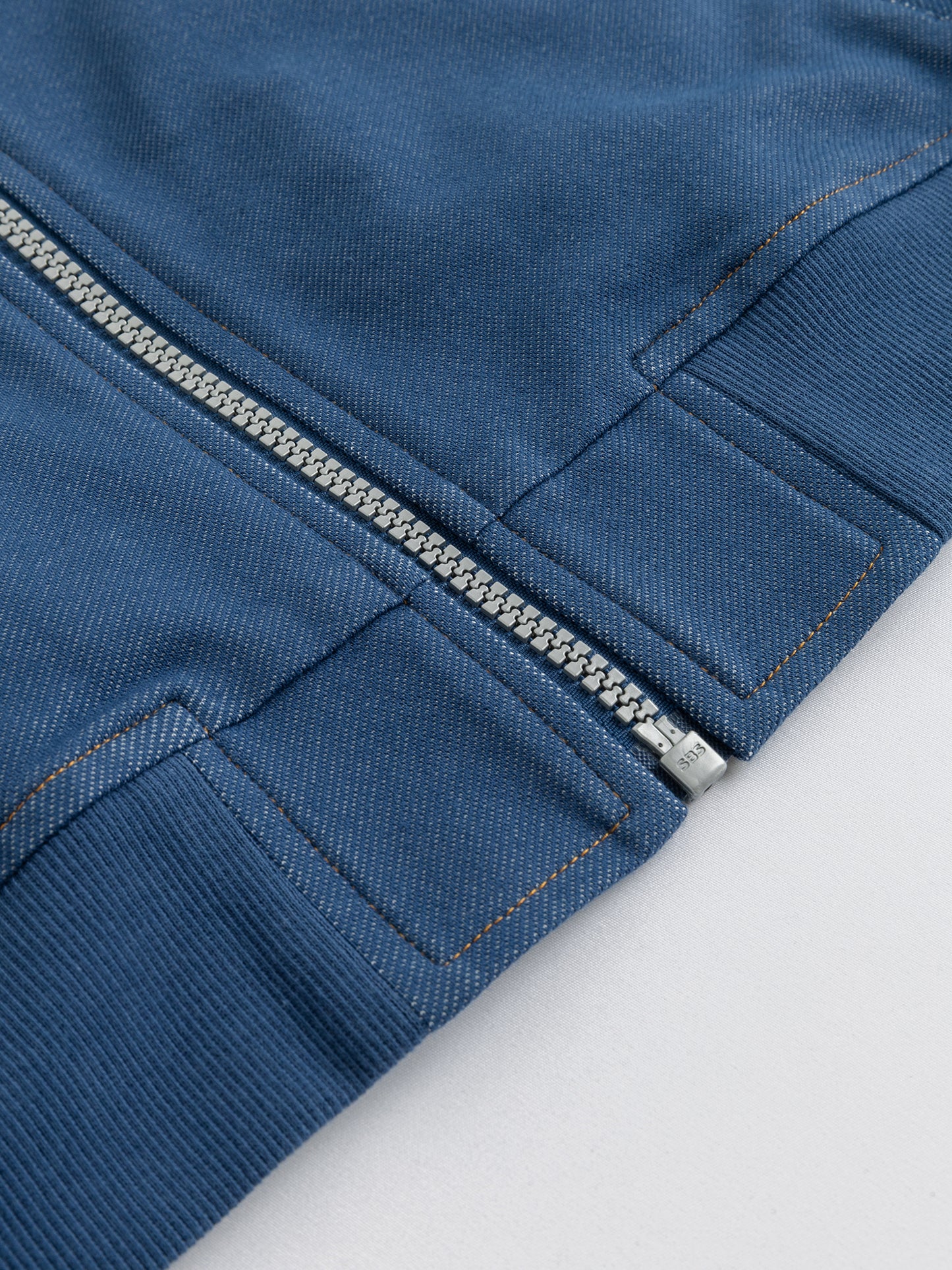Opanchu Usagi Graphic Back Print Denim Bomber Jacket