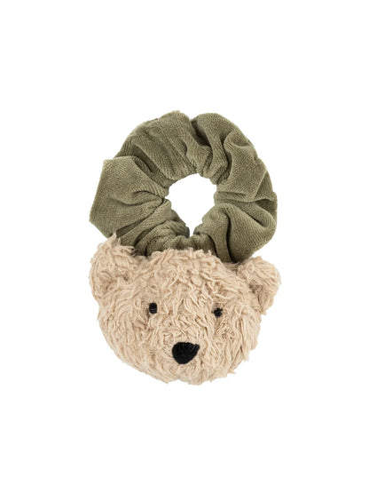 Velour Scrunchy With Teddy