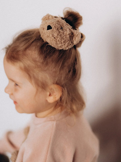 Velour Scrunchy With Teddy