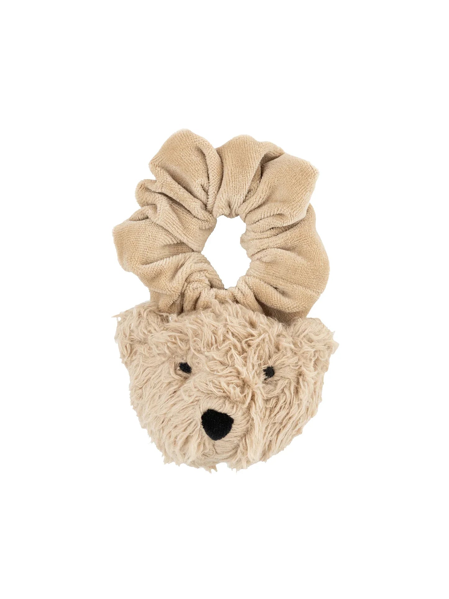 Velour Scrunchy With Teddy
