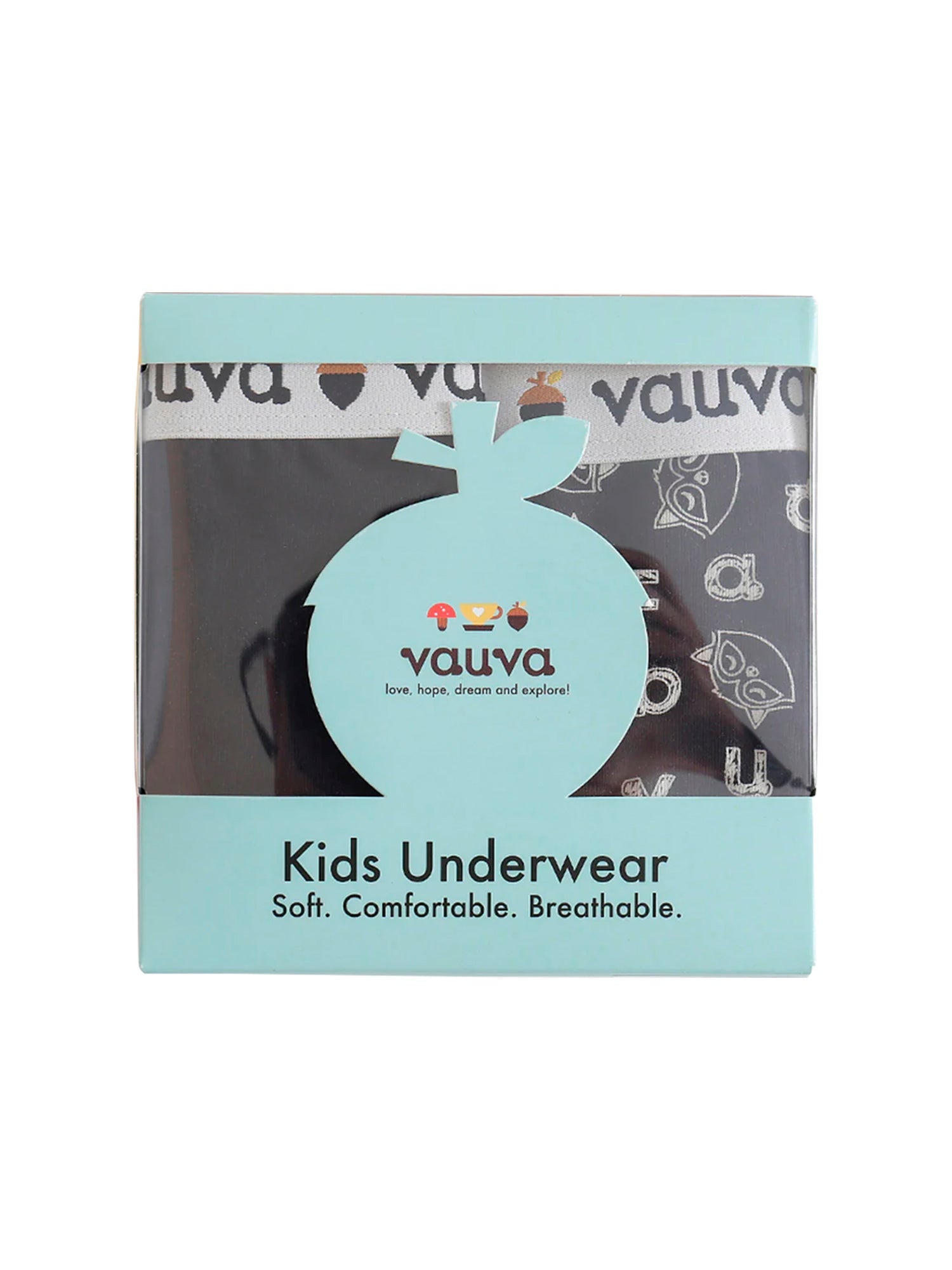VAUVA Vauva Boys Organic Cotton Underwear (Boxers) - Vauva Black Underwear