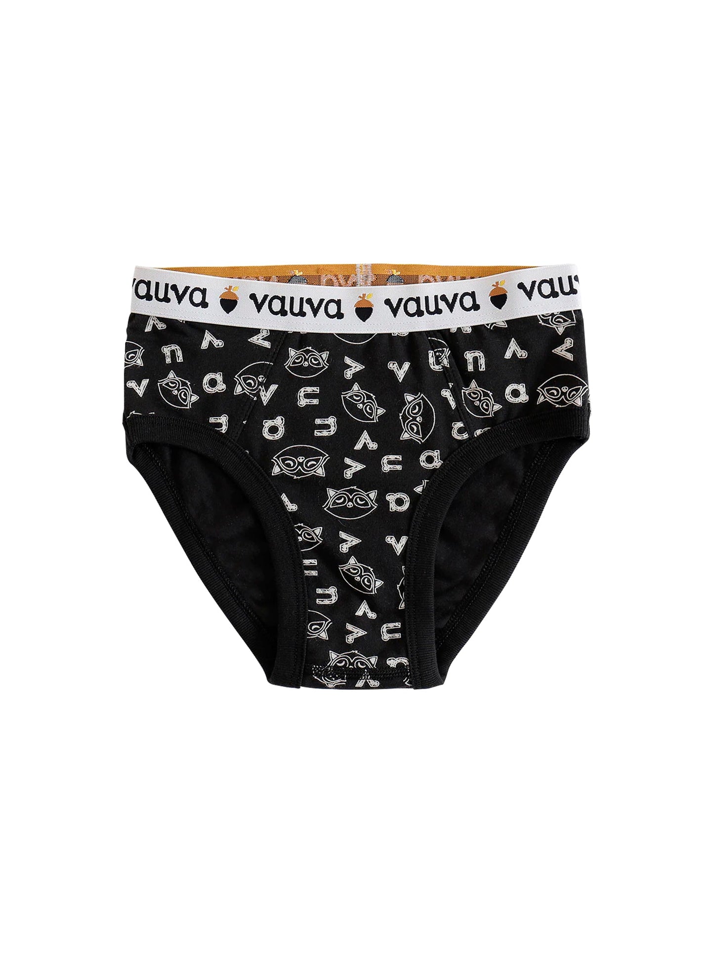 VAUVA Vauva Boys Organic Cotton Underwear (Briefs) - Vauva Black Underwear