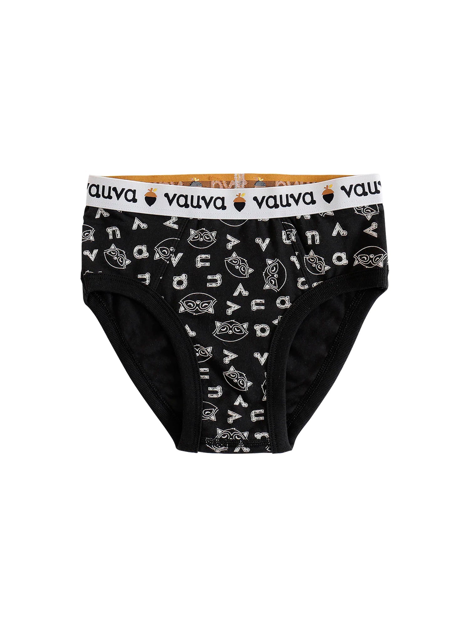 VAUVA Vauva Boys Organic Cotton Underwear (Briefs) - Vauva Black Underwear