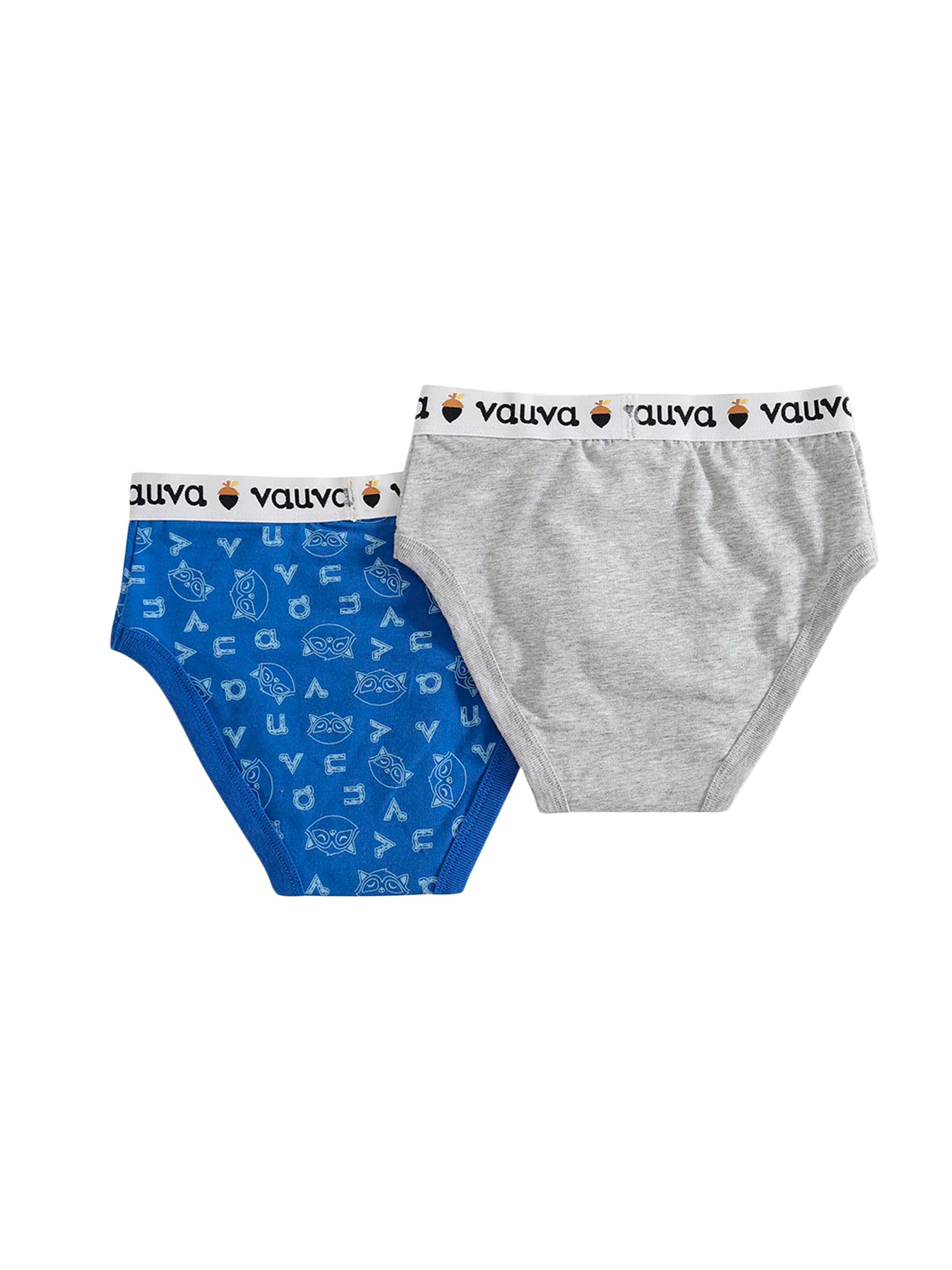 VAUVA Vauva Boys Organic Cotton Underwear (Briefs) - Vauva Blue / Grey Underwear