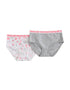 VAUVA Vauva Girls Organic Cotton Underwear - Vauva Pattern / Grey Love Underwear