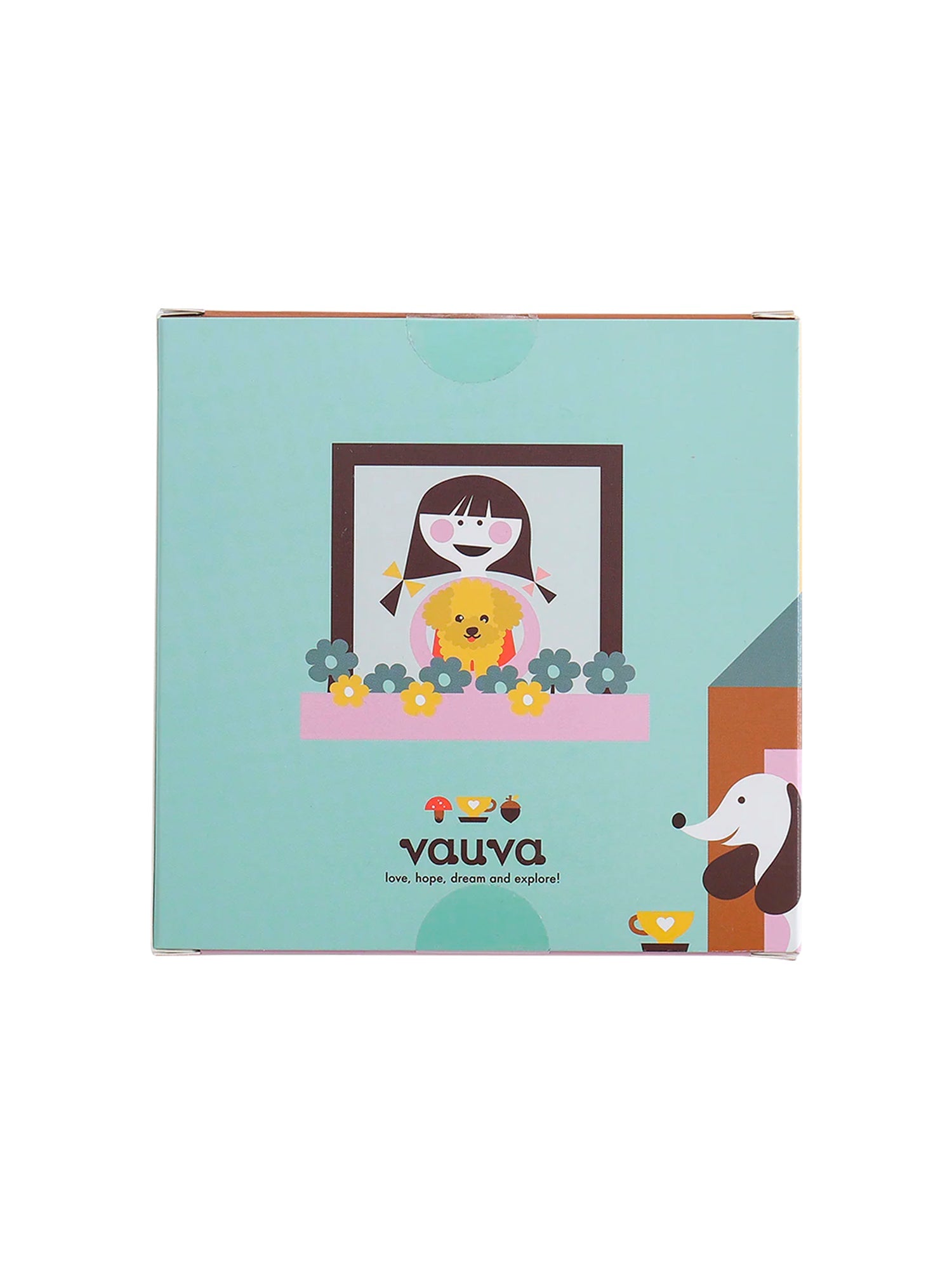 VAUVA Vauva Girls Organic Cotton Underwear - Vauva Pattern / Grey Love Underwear