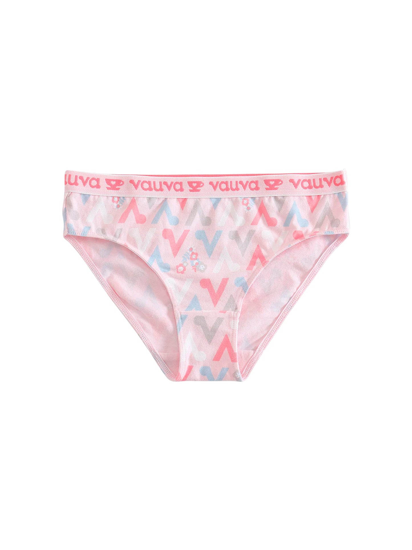 VAUVA Vauva Girls Organic Cotton Underwear - Vauva Pattern / Pink Underwear
