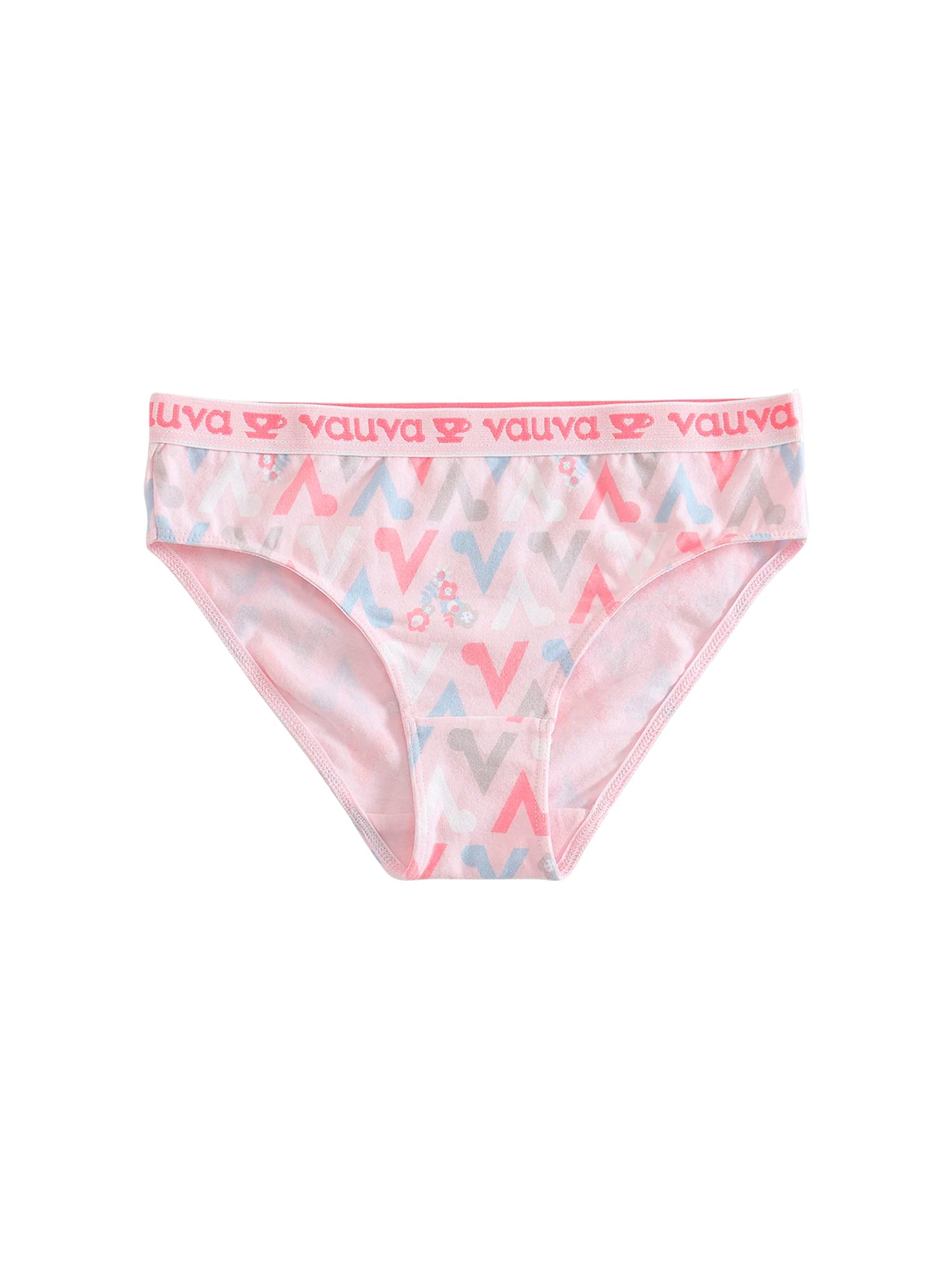 VAUVA Vauva Girls Organic Cotton Underwear - Vauva Pattern / Pink Underwear