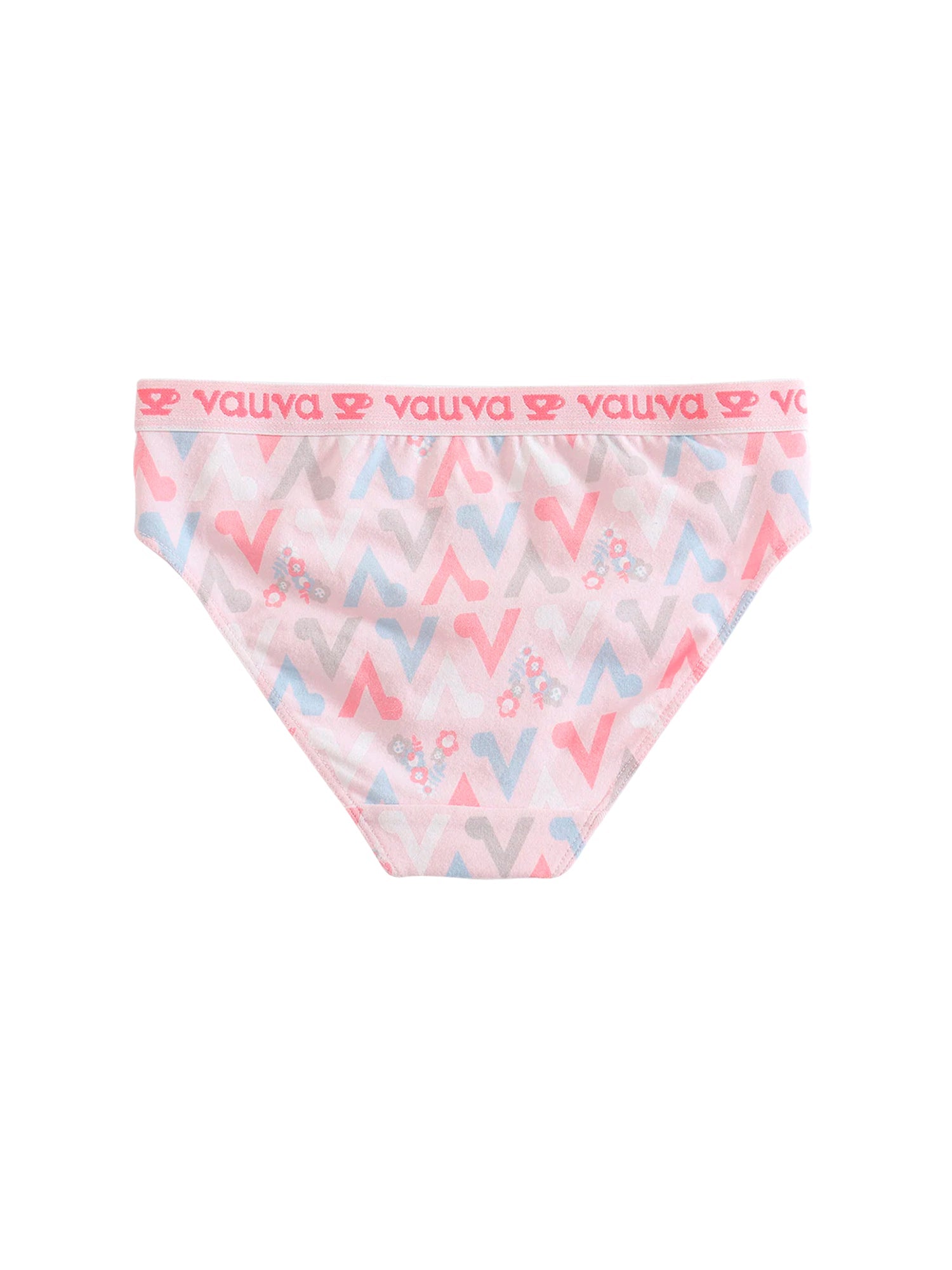 VAUVA Vauva Girls Organic Cotton Underwear - Vauva Pattern / Pink Underwear
