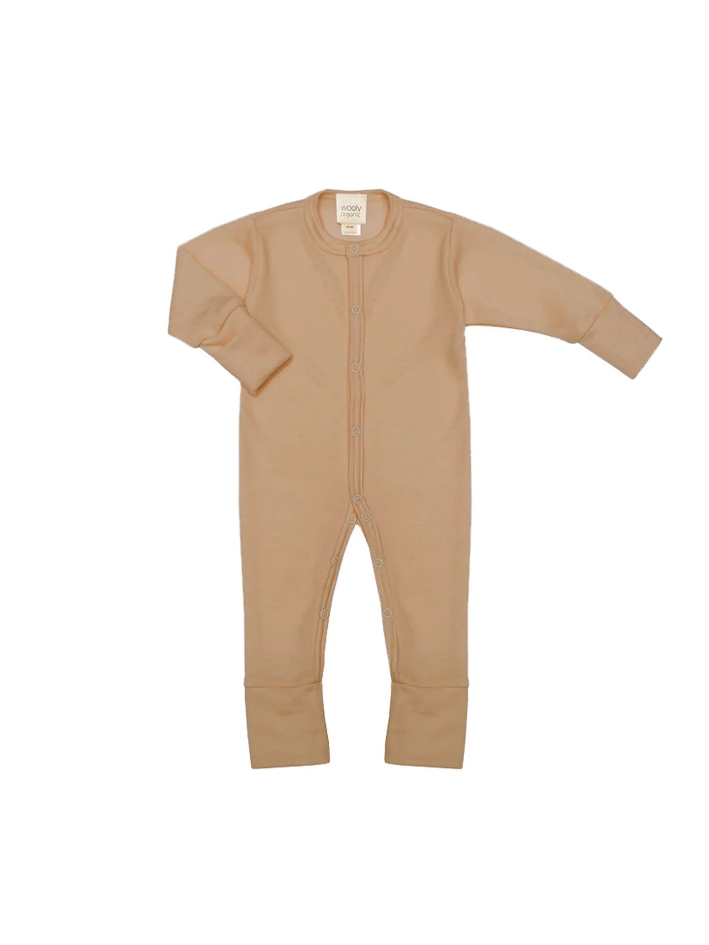 Merino Wool & Silk Snap‑Front Sleepsuit