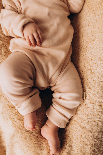 Merino Wool & Silk Longsleeve Sleepsuit