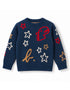 Boys All-Over Stars & Dino Knit Sweater