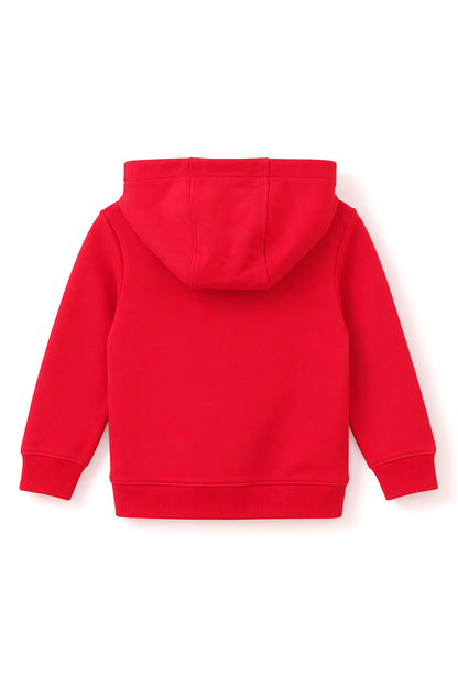 Kids Lights Logo Printed Long Sleeve Hoodie