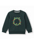 Kids Wreath Dino Graphic Fleece Sweatshirt