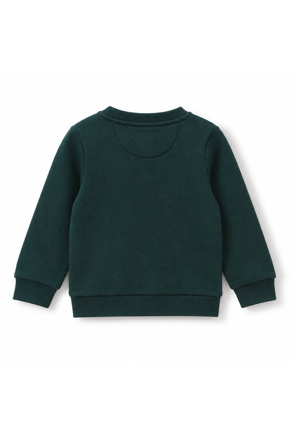 Kids Wreath Dino Graphic Fleece Sweatshirt