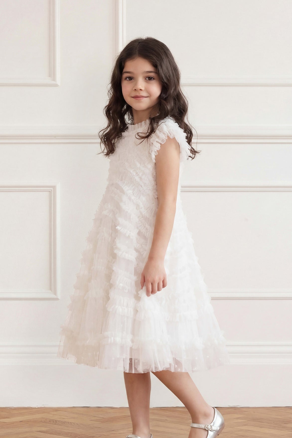 Amara Ruffle Sleeve Dress