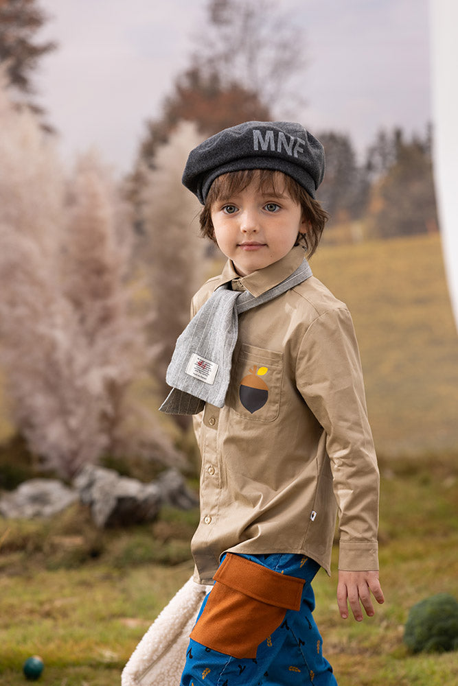 VAUVA Vauva FW23 - Boys Cotton Shirt (Khaki)