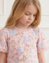 Peony Bouquet Puff Sleeve Dress
