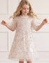 Peony Bouquet Sequin Cape Dress
