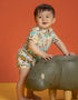 VAUVA Vauva SS23 Safari - Baby Boys All Over Print Cotton Romper Romper