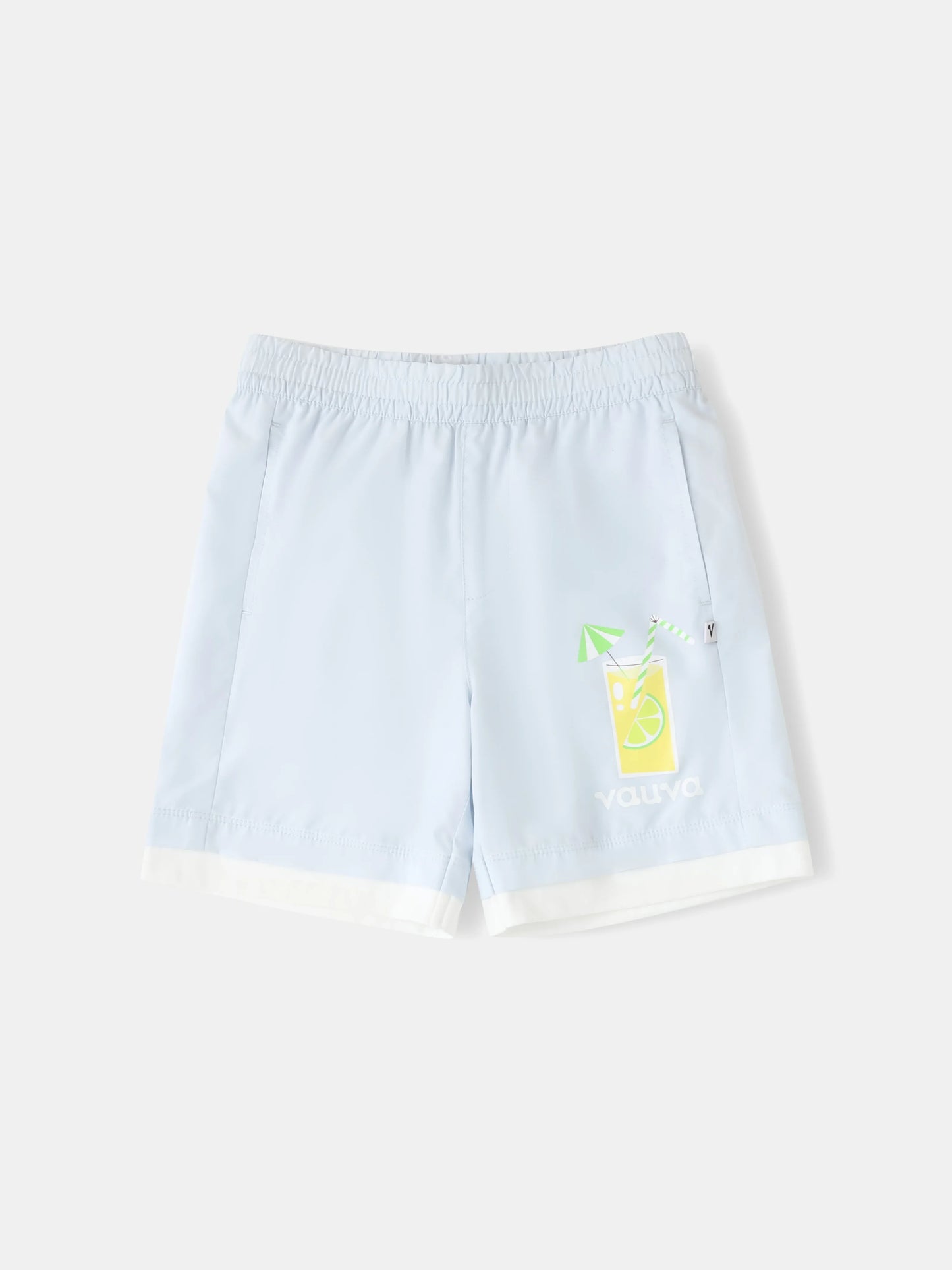 Kid 2-Layer Lemon Tea Print Shorts