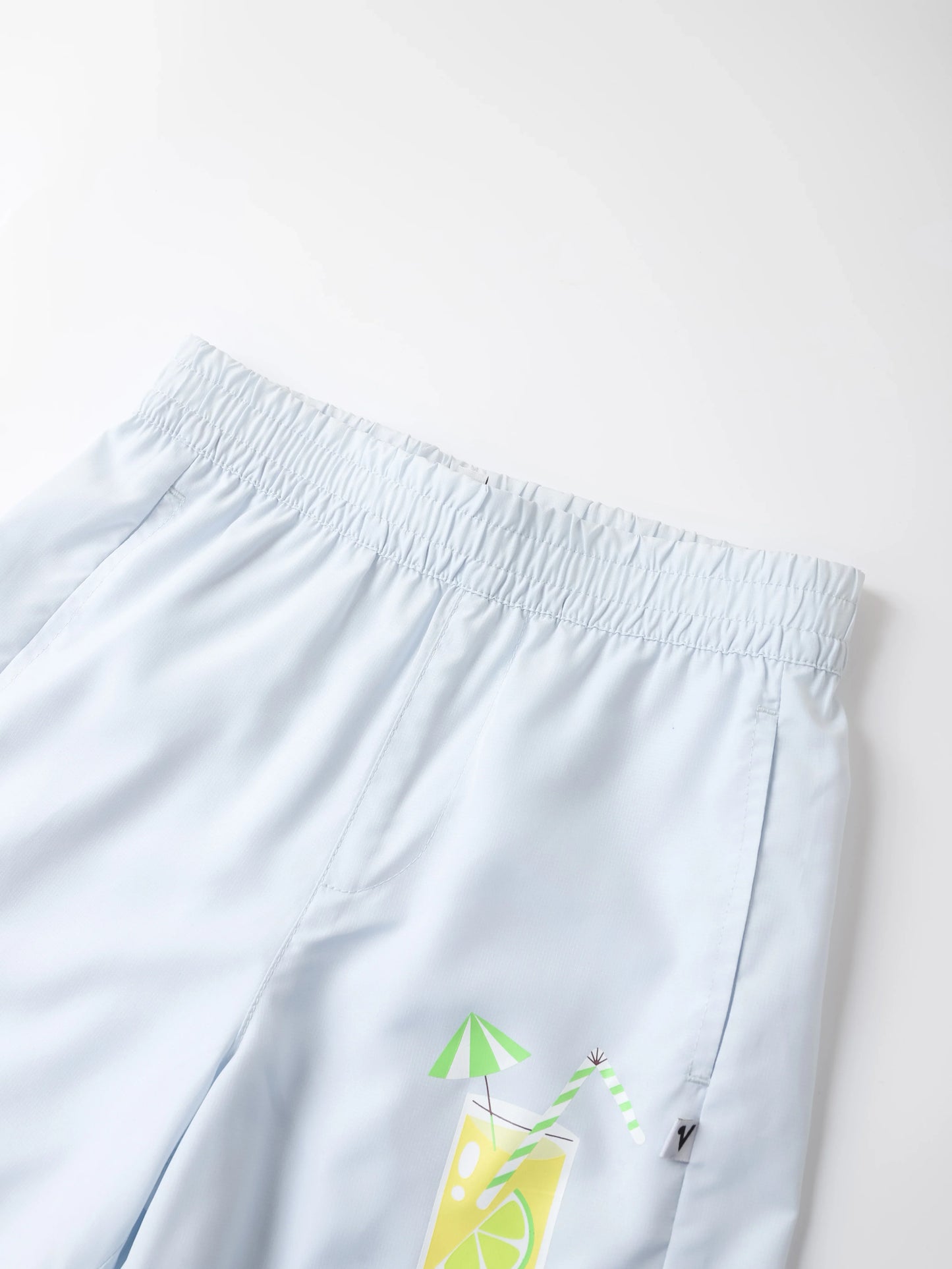 Kid 2-Layer Lemon Tea Print Shorts