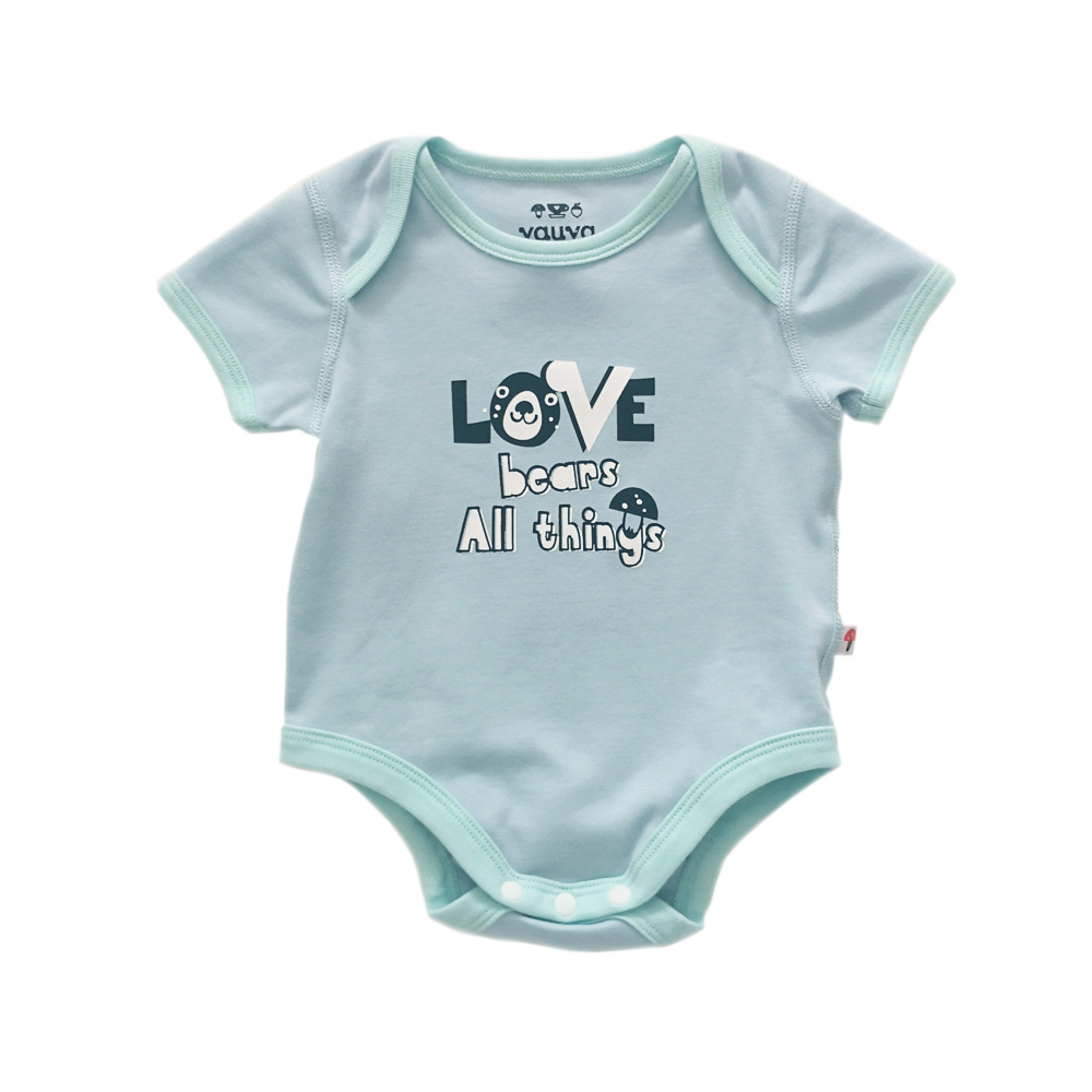 VAUVA Vauva Baby Organic Cotton Romper Set - Bear &amp; Love (1 SET 2 PCS) Fashion