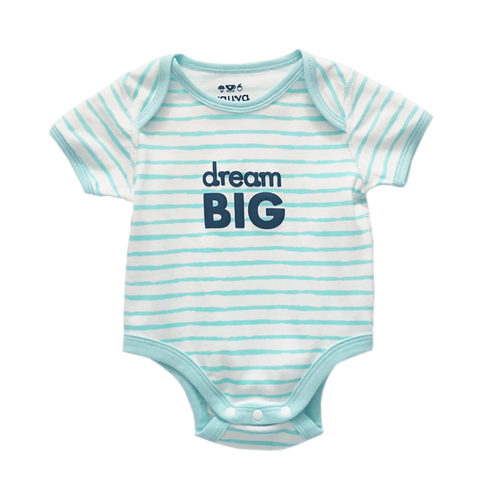 VAUVA Vauva Baby Organic Cotton Romper Set - Ocean Whale &amp; Blue Stripes (1 SET 2 PCS) Fashion