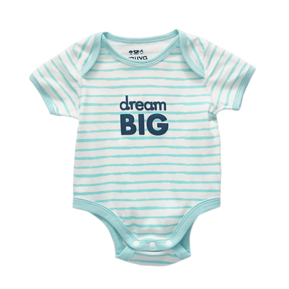 VAUVA Vauva Baby Organic Cotton Romper Set - Ocean Whale &amp; Blue Stripes (1 SET 2 PCS) Fashion