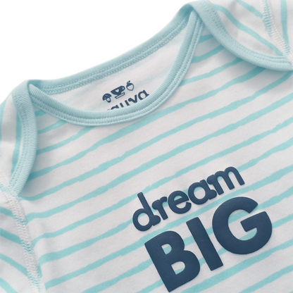 VAUVA Vauva Baby Organic Cotton Romper Set - Ocean Whale &amp; Blue Stripes (1 SET 2 PCS) Fashion