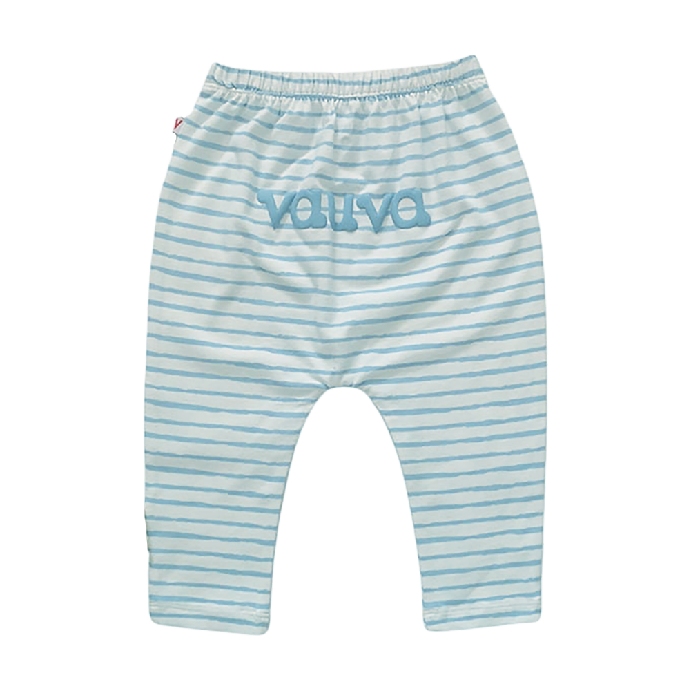 VAUVA Vauva Baby Organic Cotton Stripes Pants - Blue Fashion