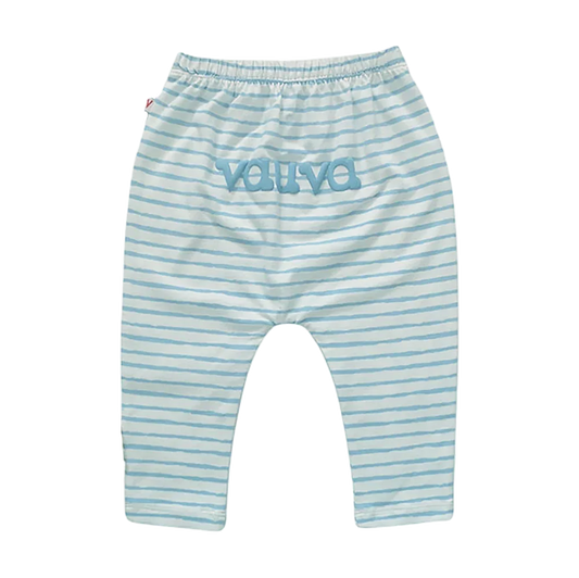 VAUVA Vauva Baby Organic Cotton Stripes Pants - Blue Fashion