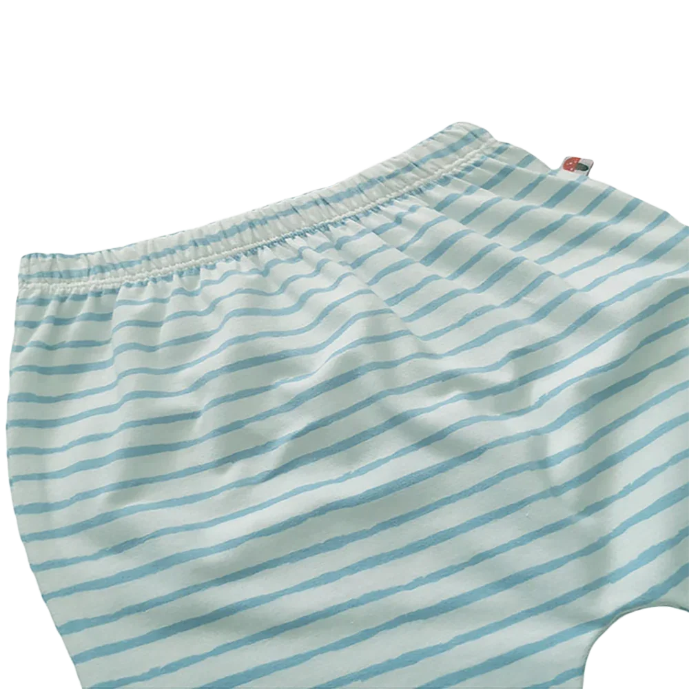 VAUVA Vauva Baby Organic Cotton Stripes Pants - Blue Fashion