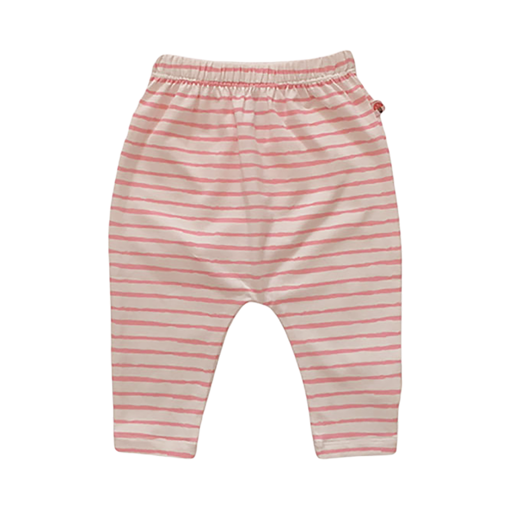 VAUVA Vauva Baby Organic Cotton Stripes Pants - Pink Pants