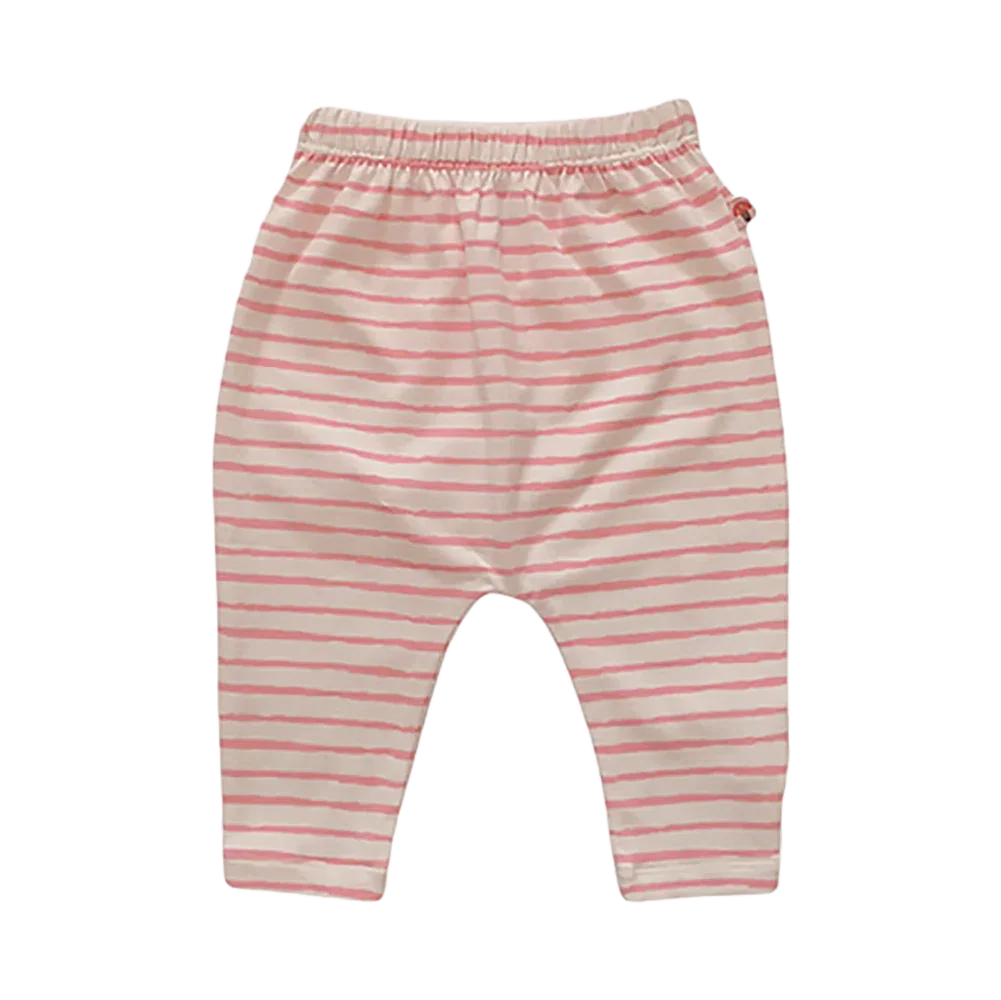 VAUVA Vauva Baby Organic Cotton Stripes Pants - Pink Pants