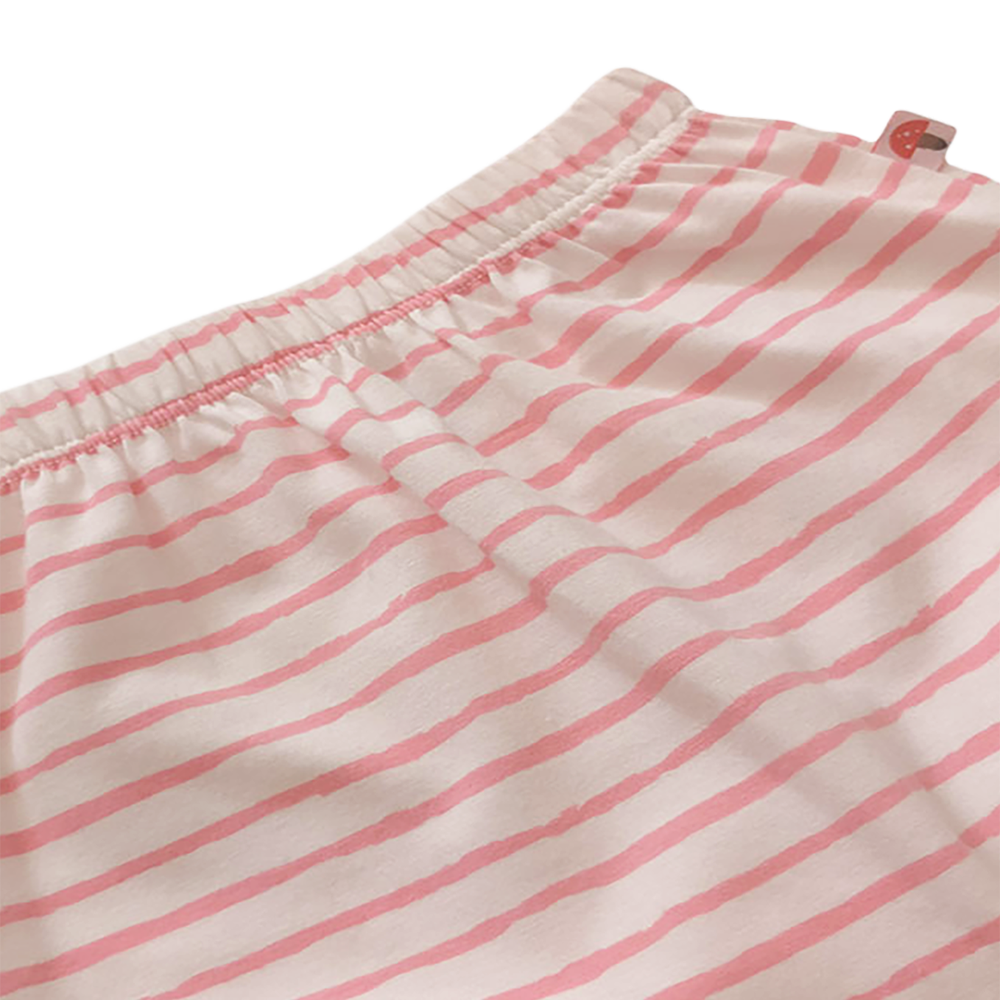 VAUVA Vauva Baby Organic Cotton Stripes Pants - Pink Pants