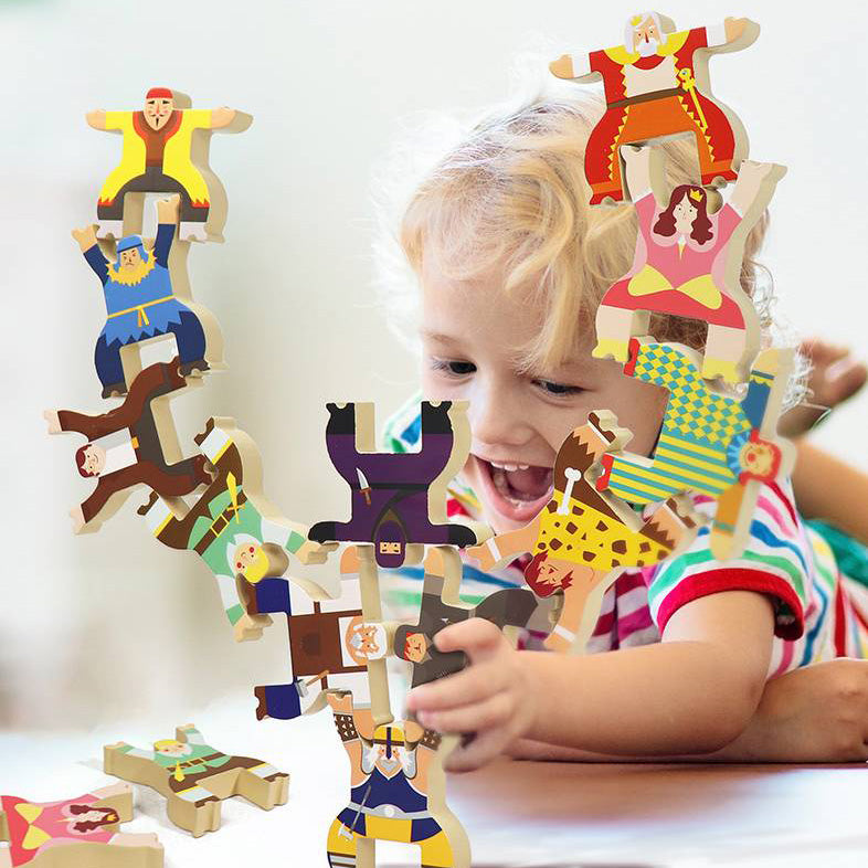 Leo &amp; Friends Leo &amp; Friends - Balance Stacking Blocks Wooden Toy