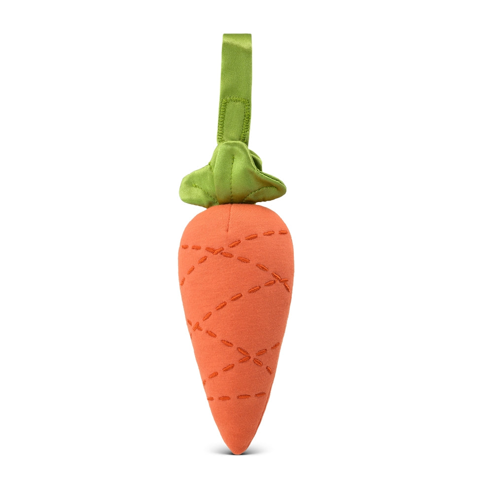 Apple Park - Organic Cotton Fruit and Veggie Stroller Toy - Carrot - My Little Korner