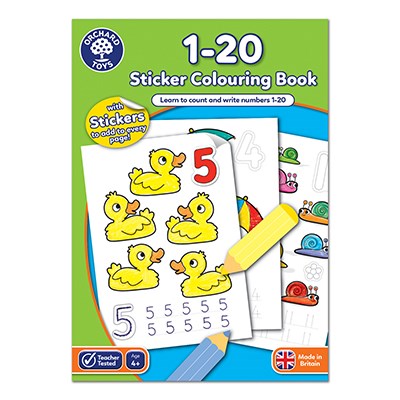 Orchard Toys Orchard Toys - 1-20 Colouring Book Smart Toy