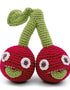Myum MyuM - The Cherry Sisters Crocheted Baby Rattle Soft toys
