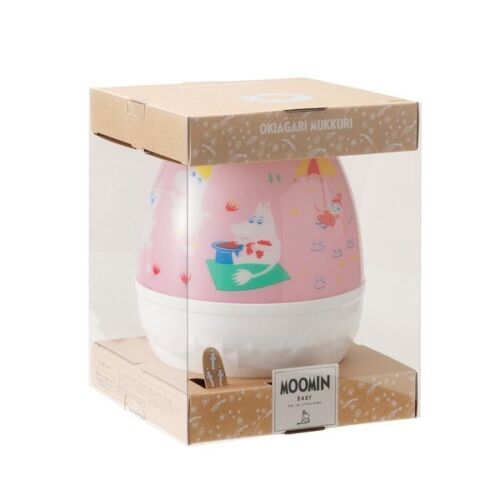 Moomin Baby Moomin Baby - Mukkuri Okiagari Koboshi Picnic Baby Gift: Pink Hard Toys