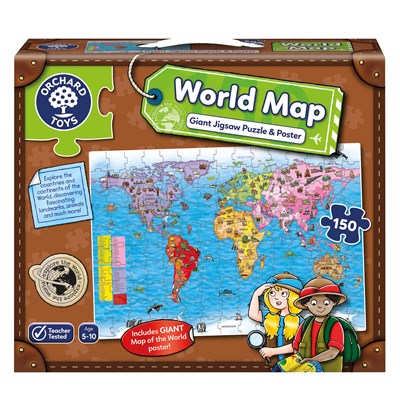 Orchard Toys Orchard Toys - World Map Puzzle And Poster Games