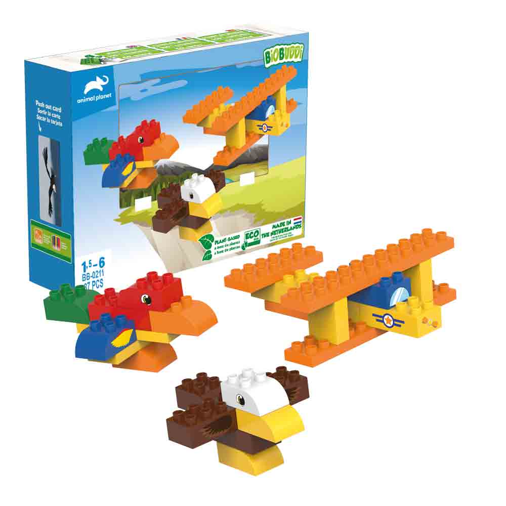 BiOBUDDi BiOBUDDi Animal planet Plane Wooden Toy