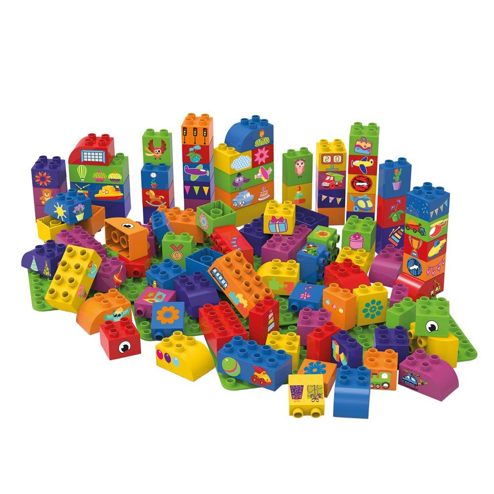 BiOBUDDi BiOBUDDi Educational blocks with 3 baseplates Wooden Toy