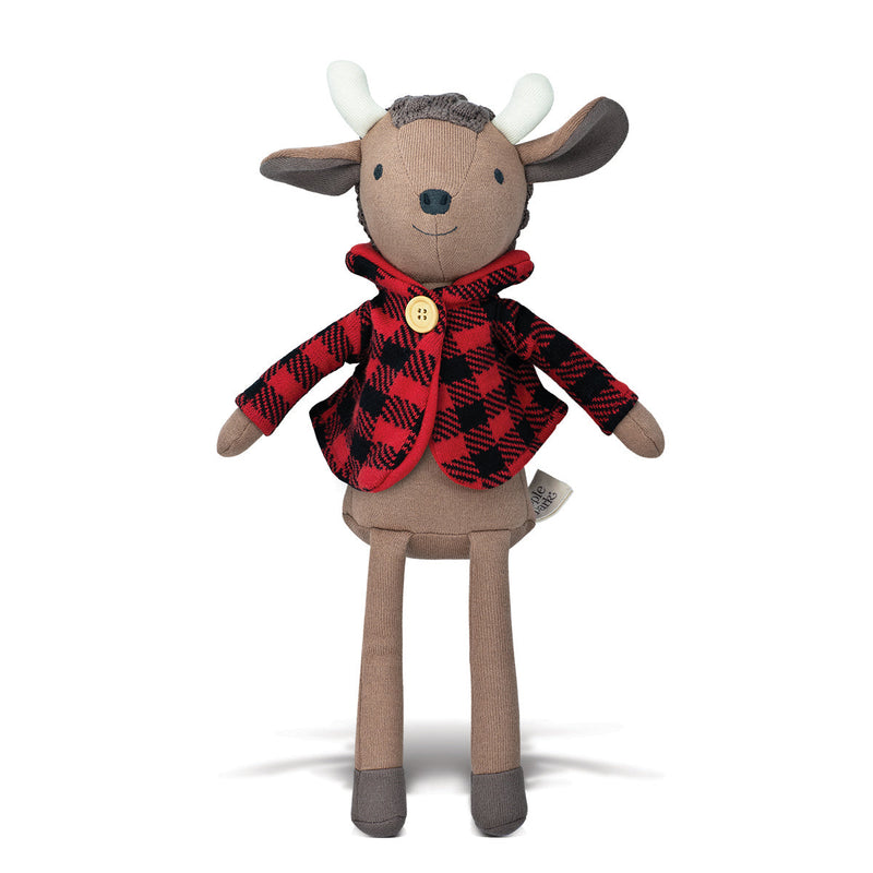 Apple Park - Organic Cotton Knit Pal Plush Toy - Romeo Buffalo - My Little Korner