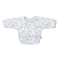 Moomin Baby Meal Long Sleeve Bib Shapes Light Blue product image 1